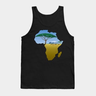 Africa Map Landscape 2 Tank Top